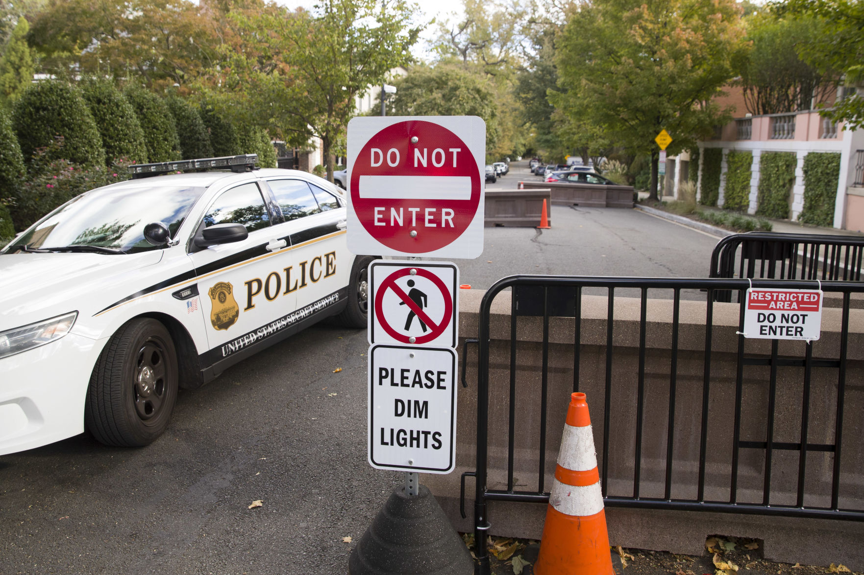 Obama home checkpoint